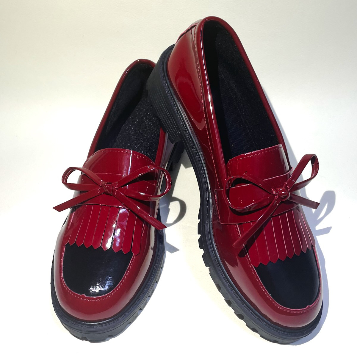 【新品未使用】HERMES バイカラー ローファー ネイビー/レッド 新品未使用】HERMES バイカラー ローファー ネイビー/レッド