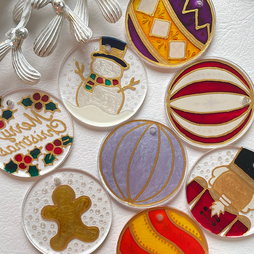 煌めくXmasオーナメントキーホルダー｜名入れ対応・ギフトに最適