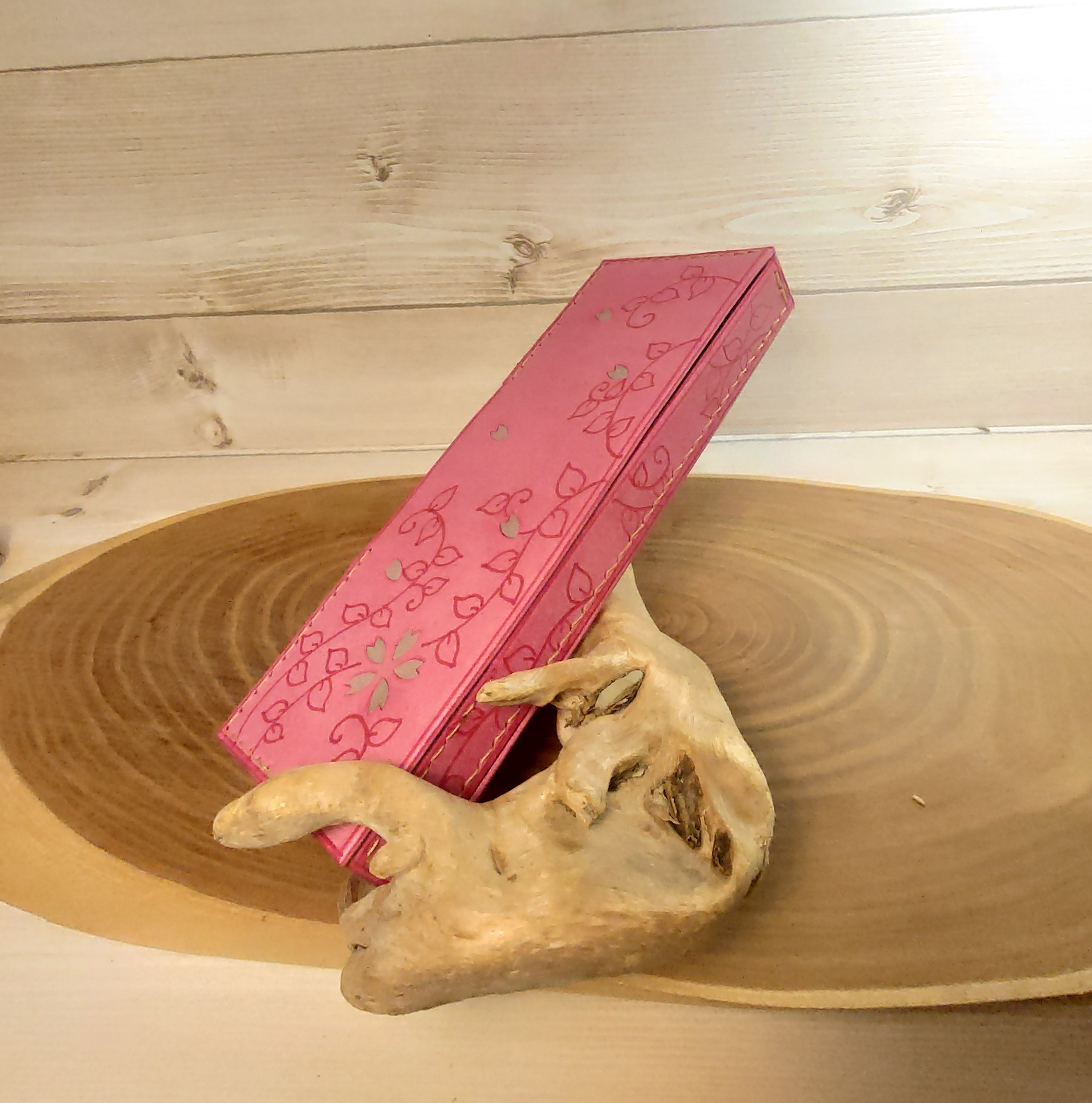 桜の箱型ペンケース