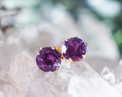 『専用です』天然非加熱 アレキサンドライト ピアス 計0.234ct￼ l41-1135.jpg
