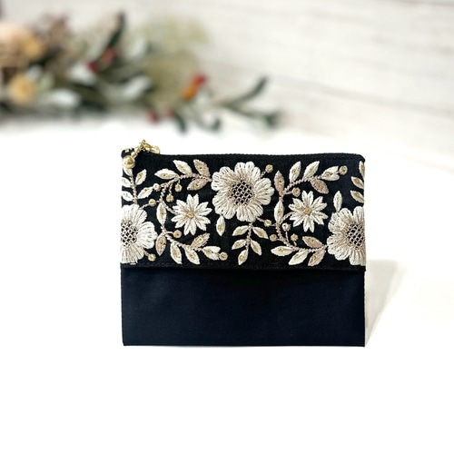 古典 ポケットティッシュケース インド刺繍リボン / ポーチ付き ❇︎ その他