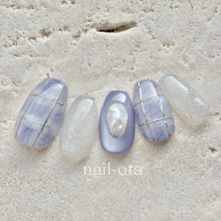 ネイルチップ　オーダー　受付！　 水色　マグネット　キラキラネイル 57f5f850a615995d73d3cbe0a041c7