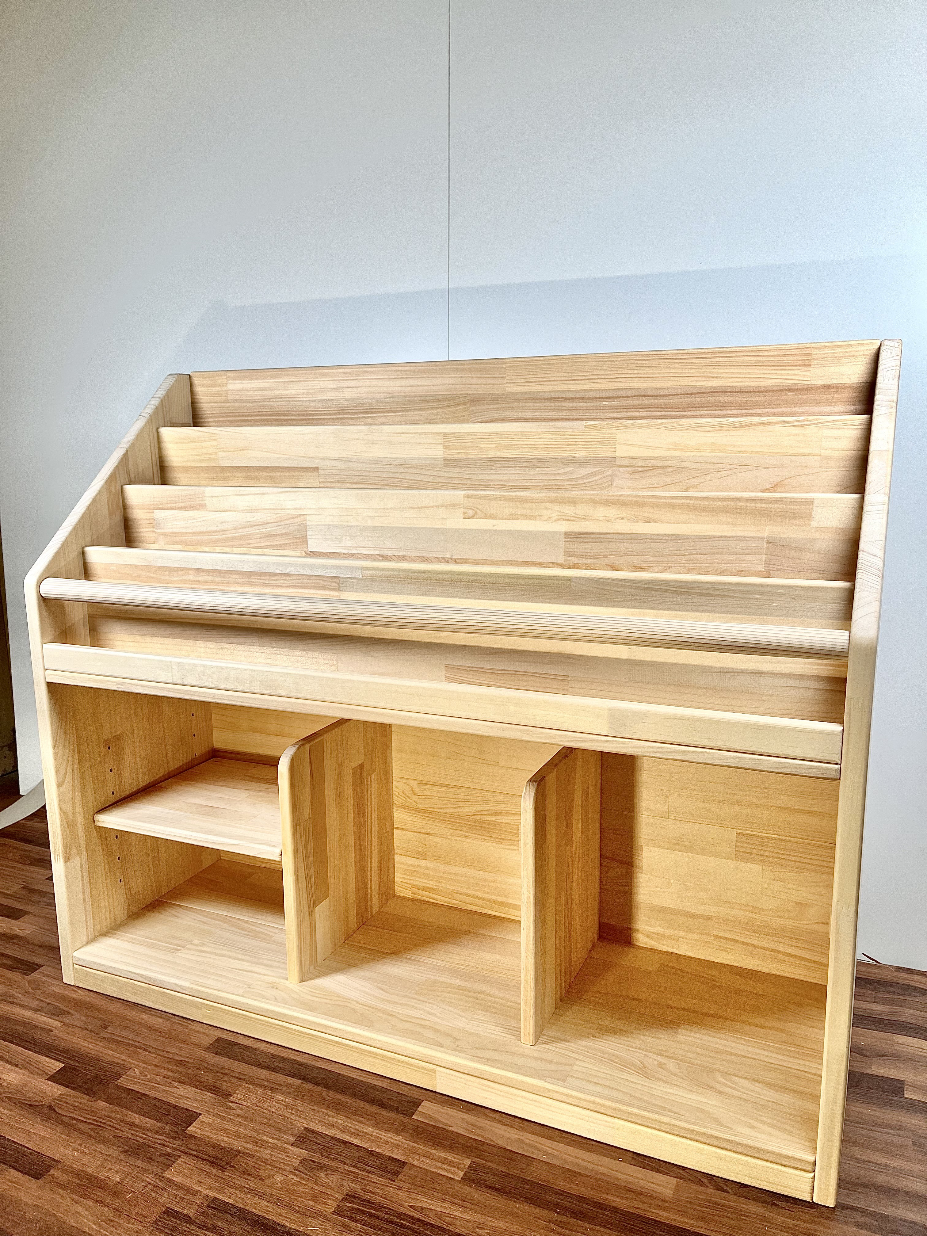 絵本棚　全面背板　60日発送