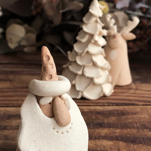 クリスマス茶碗　(田中渓峰 トナカイ・押小路 庄左ェ門　10-2月夜のサンタ) クリスマス茶碗 (田中渓峰 トナカイ・押小路 庄左ェ門 10-2月夜