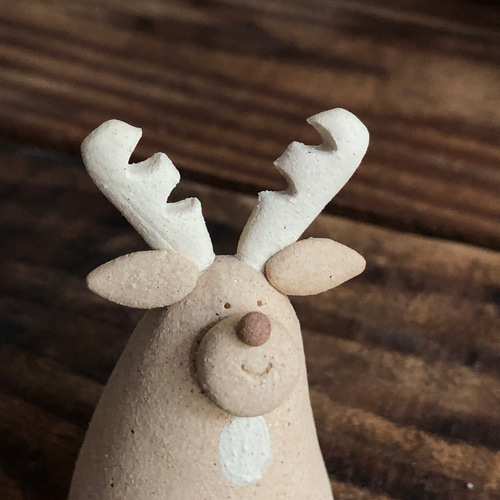 ❄︎ 長ひげサンタ&トナカイ&ツリー ❄︎ 陶のクリスマス クリスマス