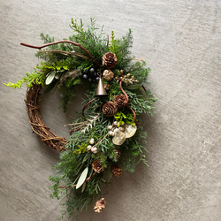 2024 X'mas 『森の香りのリース』 /クリスマスベルリース/フレッシュ