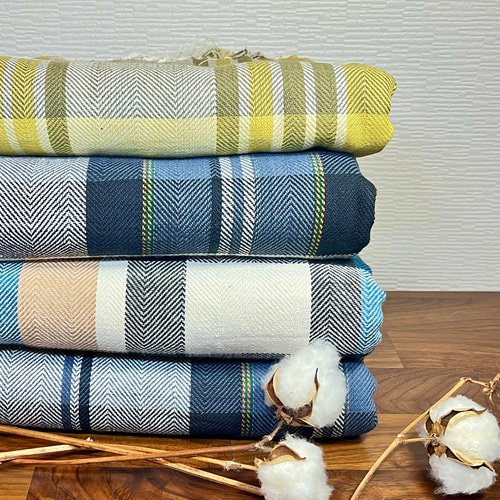 マルチクロス マルチカバー 「マドラスチェック」ソファカバー