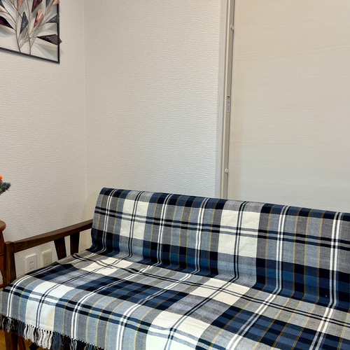 マルチクロス マルチカバー 「マドラスチェック」ソファカバー