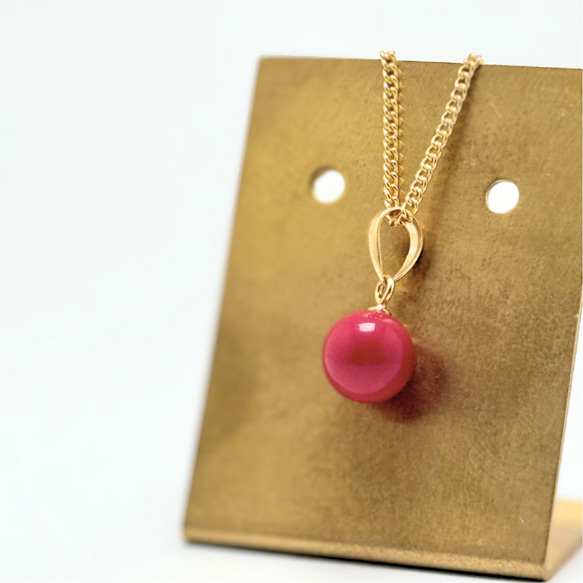 珊瑚k18 ネックレス