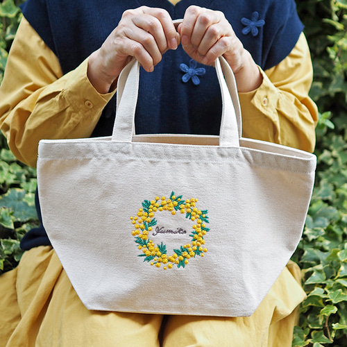 ミモザ ラベンダー トートバッグS 誕生日プレゼント 女友達 プレゼント