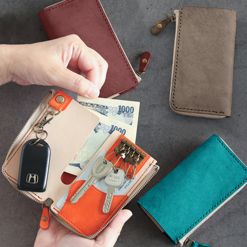 キーケース Sサイズ LF-093 マルゴー×ヌメ革ツートン 牛革 レザー 革