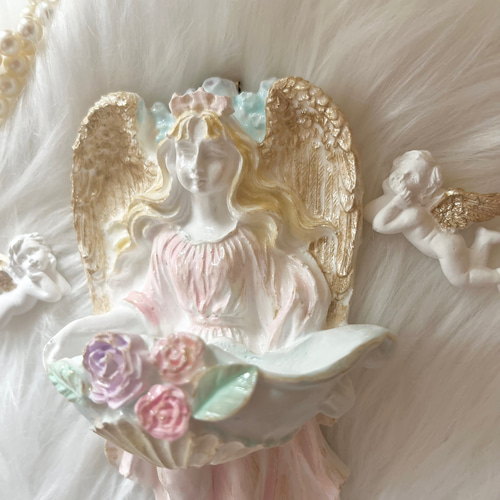 受注制作］New 天使の御使❤︎ ベニティエ聖水盤 アロマポット 天使の