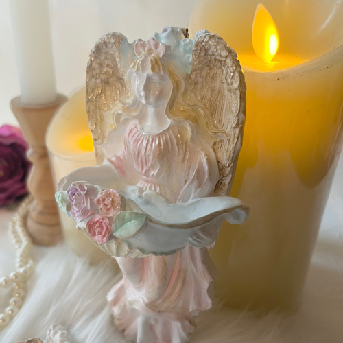 受注制作］New 天使の御使❤︎ ベニティエ聖水盤 アロマポット 天使の