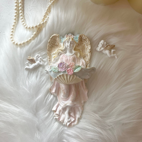 受注制作］New 天使の御使❤︎ ベニティエ聖水盤 アロマポット 天使の