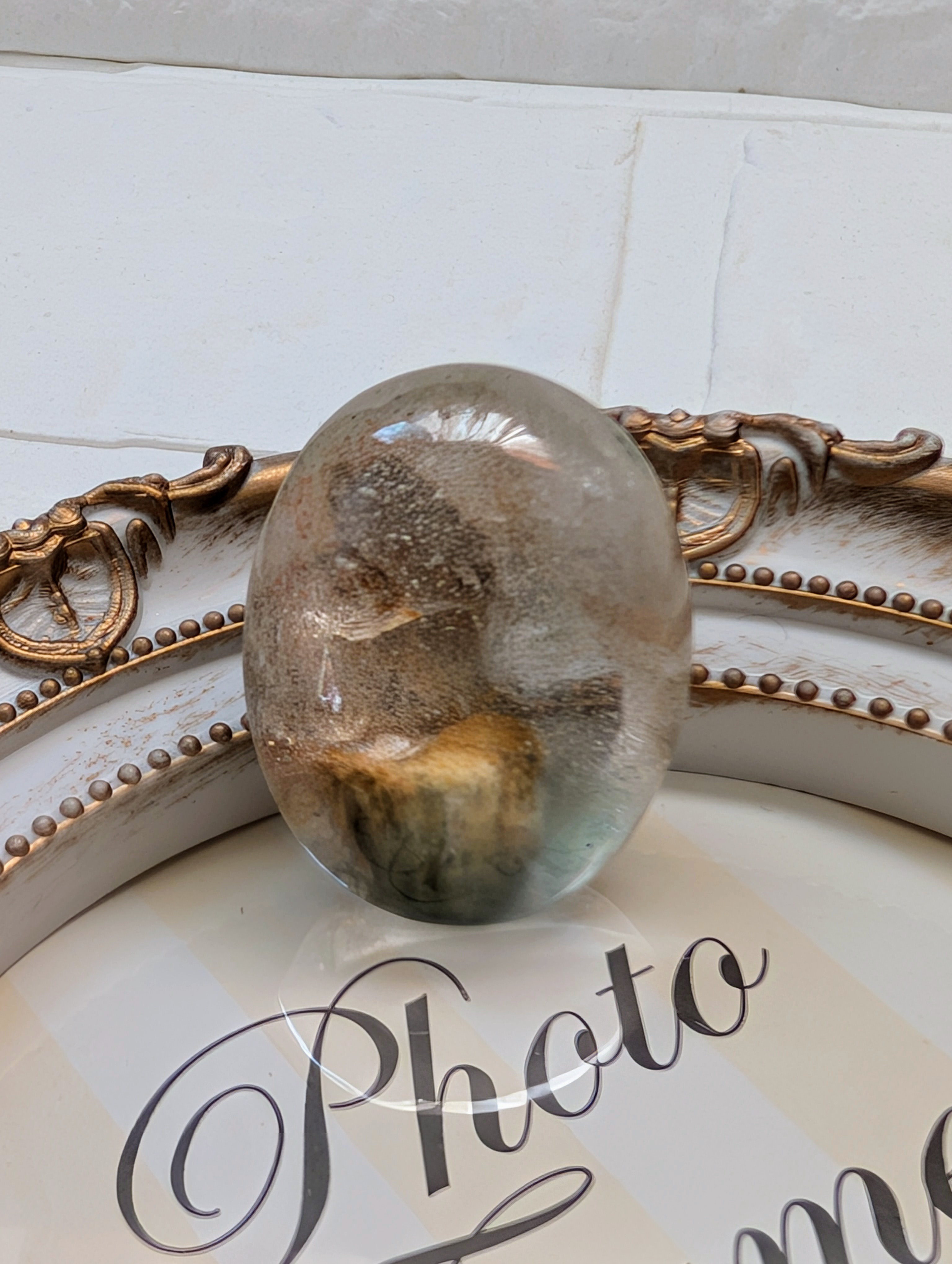 ふんわり朝もやの中　ミャンマー産　ガーデンクォーツ ルース