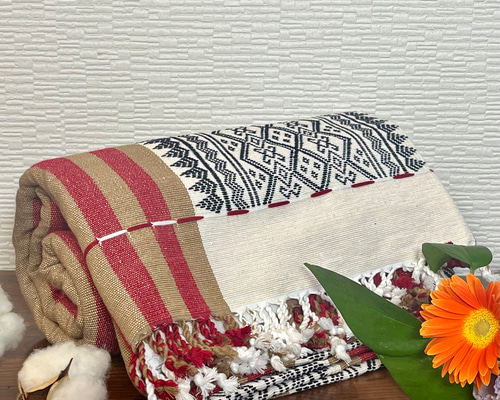 HERMES 青 ラグマット　マルチカバー　フリークロス　ベッドカバー HERMES 青 ラグマット マルチカバー フリークロス ベッドカバー