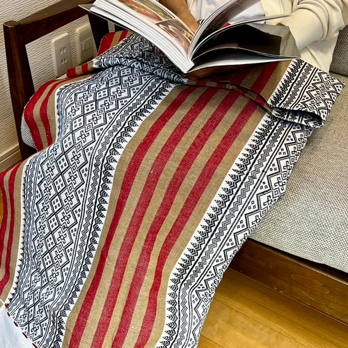 マルチクロス マルチカバー ミャンマー民族の伝統的な模様をモチーフ