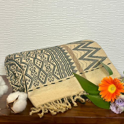 マルチクロス マルチカバー ミャンマー民族の伝統的な模様をモチーフ