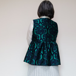 ペプラムベスト コベントガーデーン グリーン  卒入式 セレモニー オフィス パーティ 結婚式 10枚目の画像