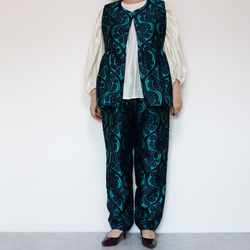 ペプラムベスト コベントガーデーン グリーン  卒入式 セレモニー オフィス パーティ 結婚式 8枚目の画像