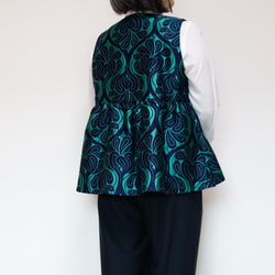 ペプラムベスト コベントガーデーン グリーン  卒入式 セレモニー オフィス パーティ 結婚式 5枚目の画像