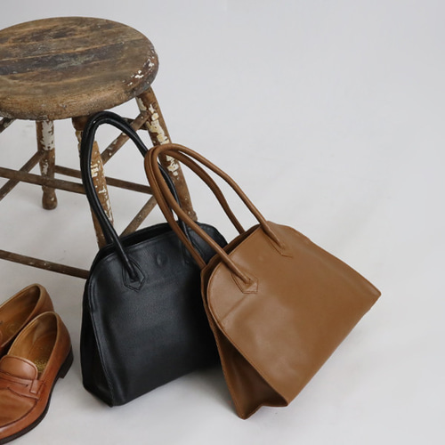 ラスト1 上質シュリンク PUレザー トート ハンド バッグ 鞄 セミ