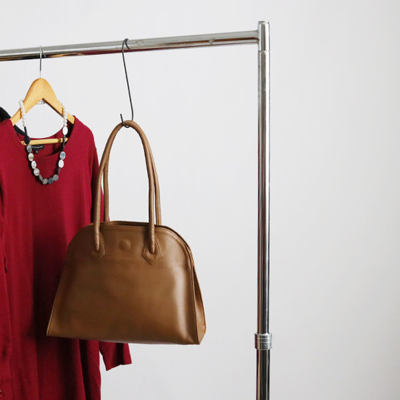 ラスト1 上質シュリンク PUレザー トート ハンド バッグ 鞄 セミ