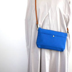 倉敷帆布サコッシュ (M)ブルー 10枚目の画像