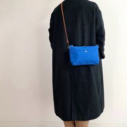 倉敷帆布サコッシュ (M)ブルー 9枚目の画像