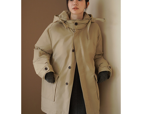最終SALE！！カシェット　ジャケットコートフードつき！ ライトアウトポケット フード付き ロングジャケット
