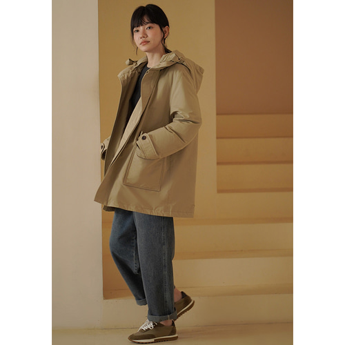極美品/HUNTING WORLD/ダウンコート/フード取り外し可能/５２ 極美品/HUNTING WORLD/ダウンコート/フード取り外し可能/52