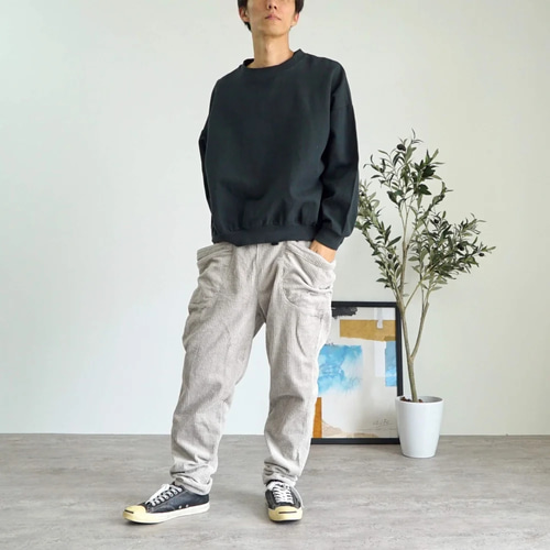 uzuiro コーデュロイキャンプワークパンツ/ホワイト/遠州織物 コーデュロイキャンプワークパンツ/ホワイト/遠州織物