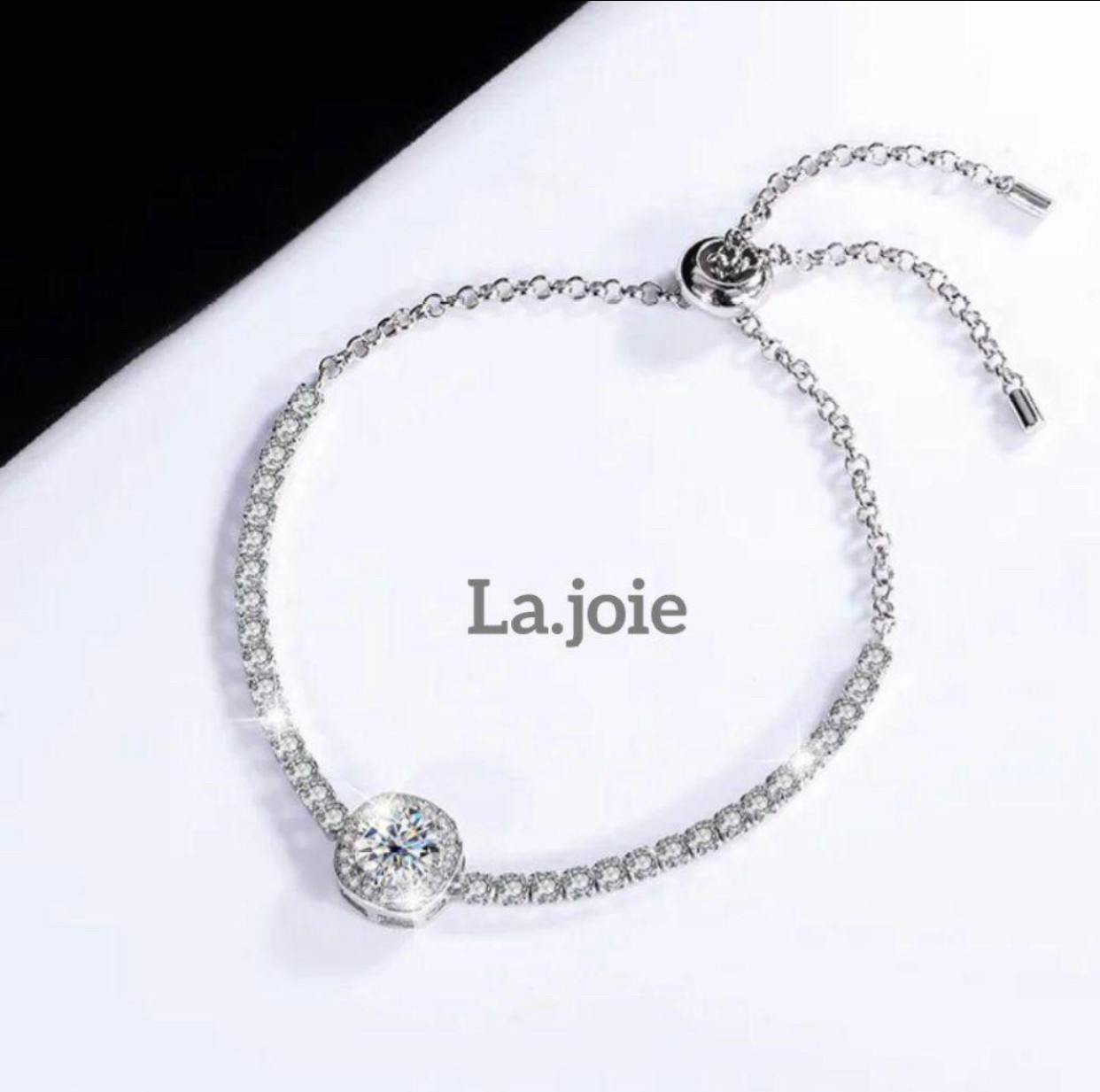 最高品質 モアサナイト （1ct） 人工ダイヤ チャーム ブレスレット