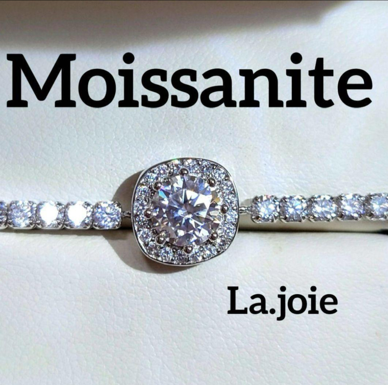 最高品質 モアサナイト （1ct） 人工ダイヤ チャーム ブレスレット