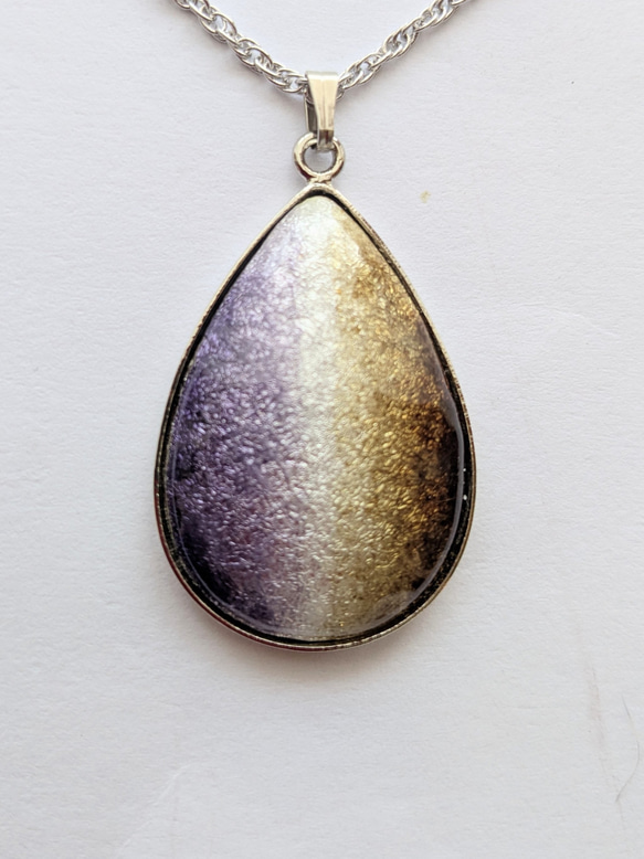 再販  七宝焼ペンダント「紫式部」 1枚目の画像