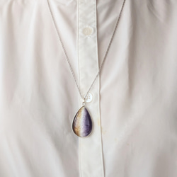 再販  七宝焼ペンダント「紫式部」 3枚目の画像