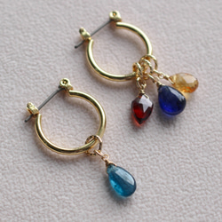 [精選] 從 24 種天然寶石中選擇 4 種飾品✨ 耳環（耳環）和飾品套裝 第5張的照片