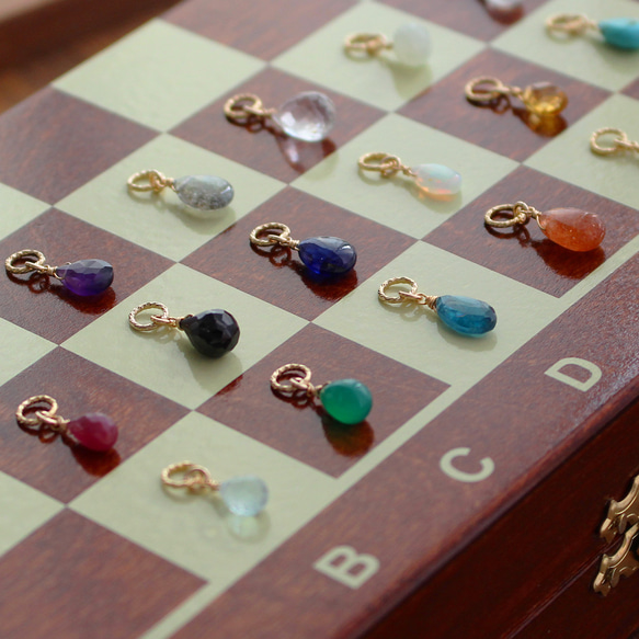 [精選] 從 24 種天然寶石中選擇 4 種飾品✨ 耳環（耳環）和飾品套裝 第10張的照片