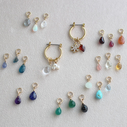 [精選] 從 24 種天然寶石中選擇 4 種飾品✨ 耳環（耳環）和飾品套裝 第2張的照片