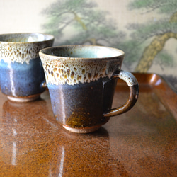 萩焼コーヒーカップ4 Amazon.co.jp: お萩焼 珈琲カップ＆ソーサー2客セット : ホーム