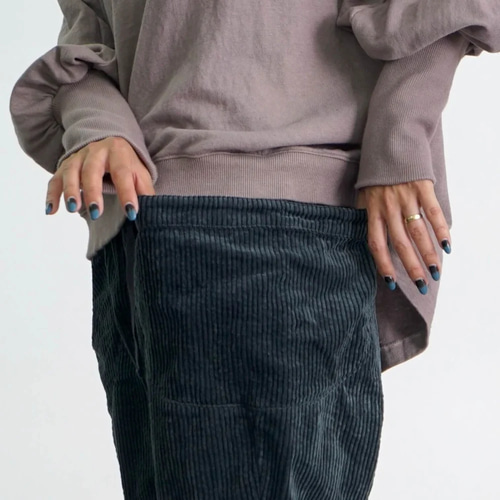 uzuiro コーデュロイ キャンプワークパンツ/ブラック/ 着用歴数回 コーデュロイキャンプワークパンツ/ライトグレー/遠州織物
