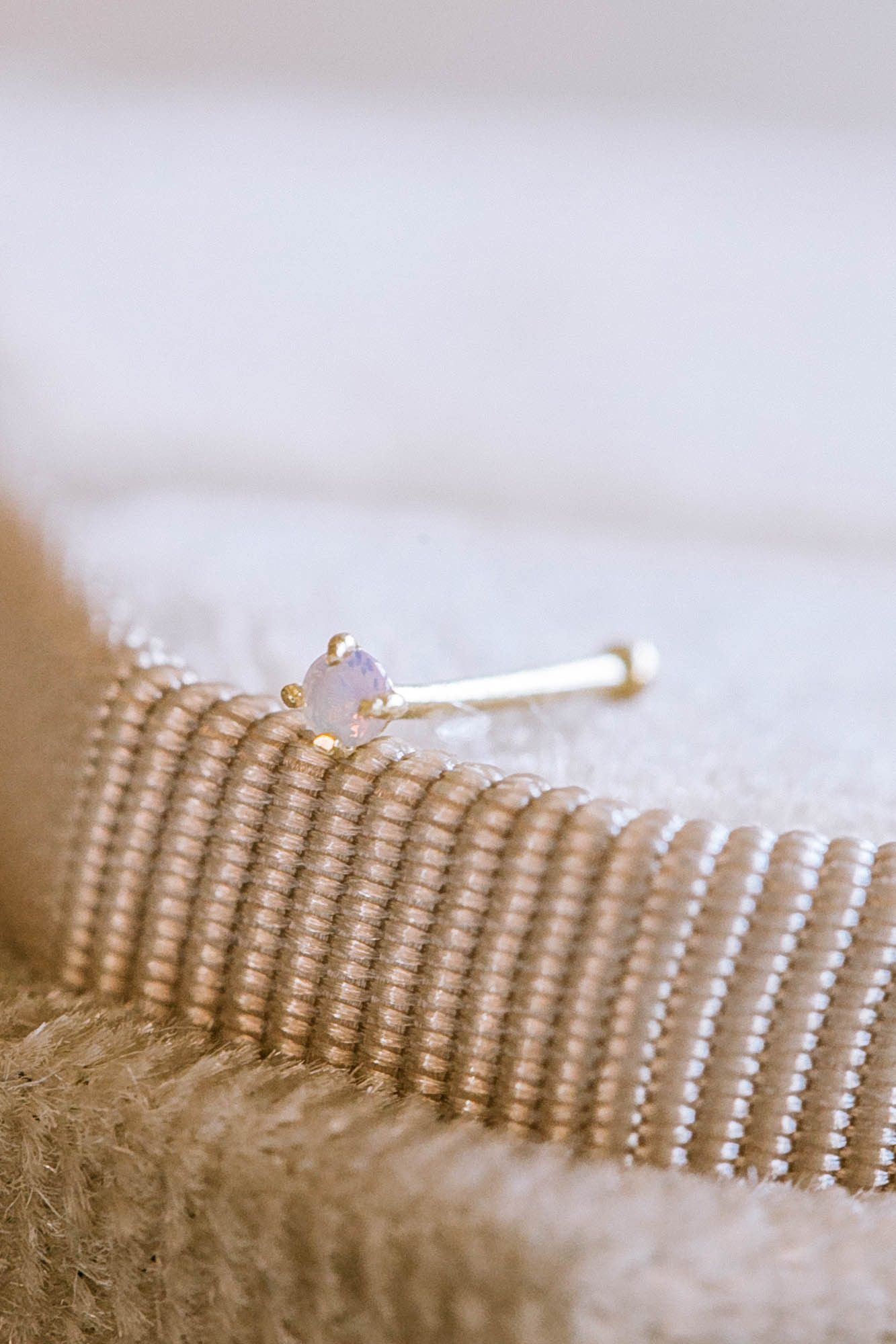 14K 18K 金 ゴールド Cz 鼻 ピアス ノーズピアス ス タッド 孔 ネジ穴 ピアス