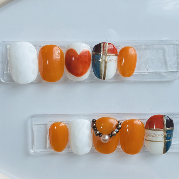 Kページ ネイルチップ M&SK ダイヤモンドシェイングネイルチップ｜手作りキラキラ花嫁専用10