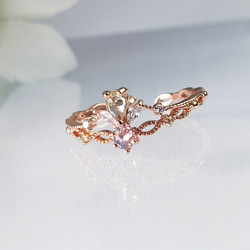 3カラット】ハートシェイプ モアサナイト ダイヤ リング K18WG 指輪