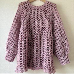 手編み風ピンクセーター 楽天市場】麻タッチ 透かし編みニット トップス レディース 春夏