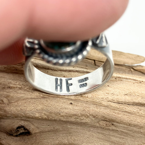 ビズビー☆ ターコイズ☆シルバーリング☆アンティーク☆ ビズビー ターコイズ トルコ石 シルバー リング 指輪 24号