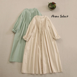 可愛い長袖ワンピース☆丸ネック】秋新作│バイカラー│バルーン