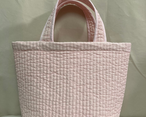 ヌビバッグ トート 内ポケットDカン付き 手提げ(ベビーピンク) トート