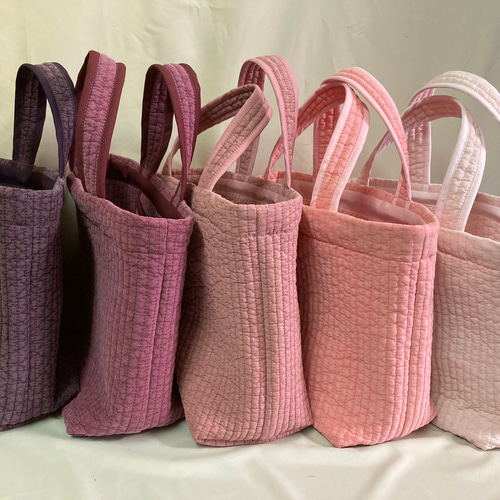 ヌビバッグ トート 内ポケットDカン付き 手提げ(5色) プラム/ワイン