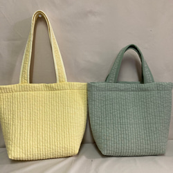 ヌビバッグ　トート　内ポケットDカン付き　手提げ(4色) ベビーピンク/チェリッシュ/ワイン/プラム 14枚目の画像